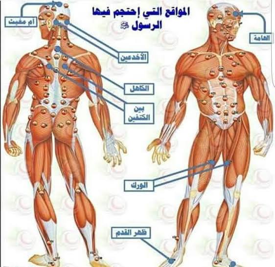 اماكن الحجامة في الجسم , تعرف الي مواضع و اماكن الحجامة في الجسم