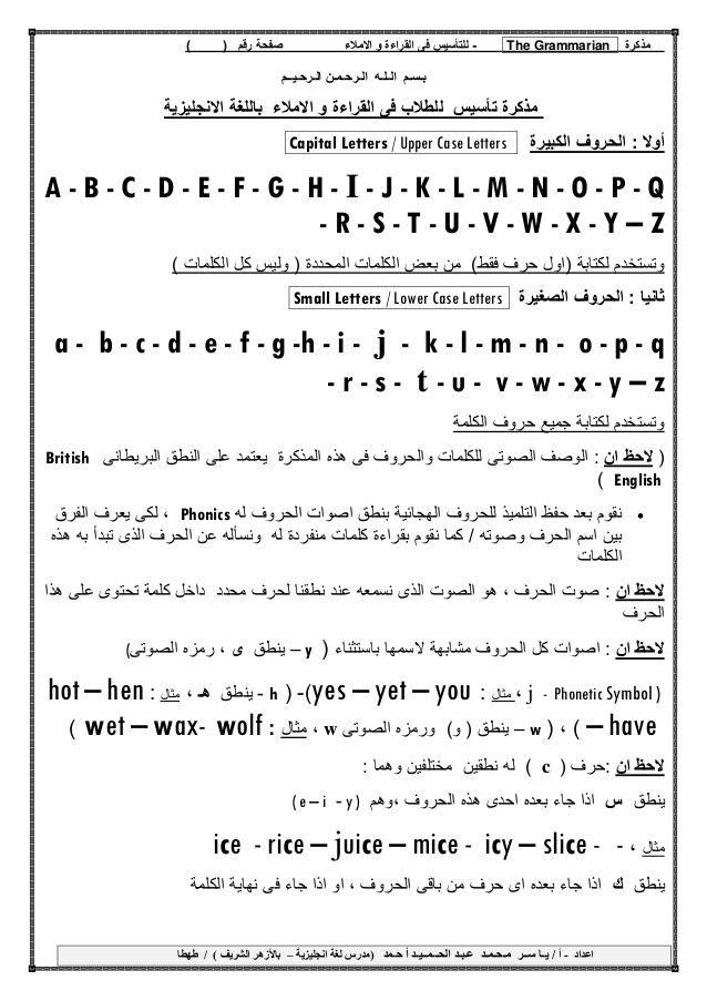 قراءة الحروف الانجليزية- طرق سهلة وبسيطة لتعلم الانجليزية 3686 1