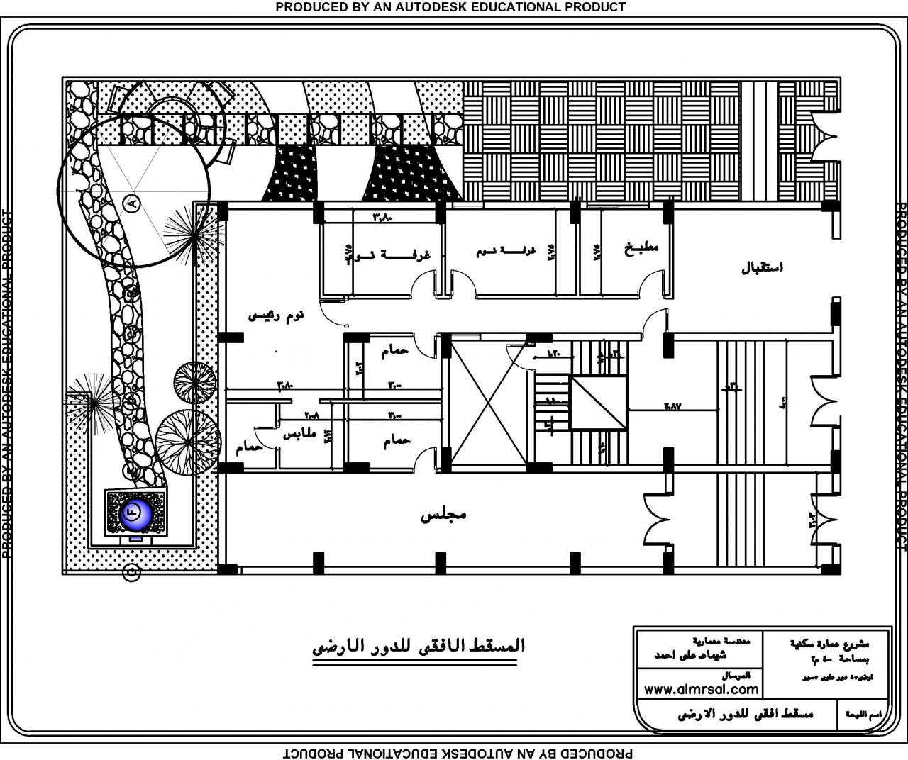 خرائط منازل 400 متر مربع - منازل بمساحات شاسعه 4737 10