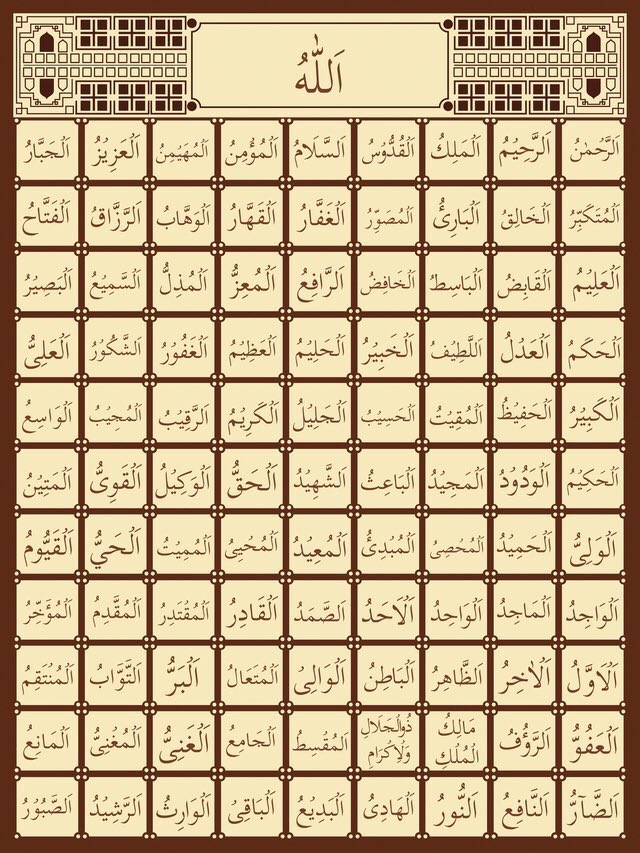 اسماء الله الحسنى كامله- جميع الاسماء التي اختص بها الله 3577 10